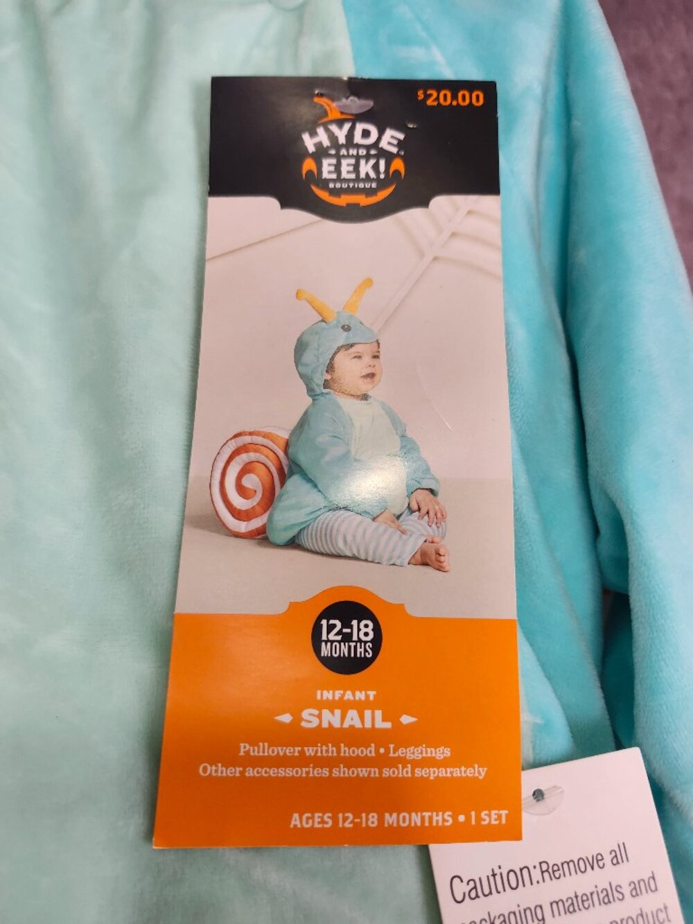 NEW Hyde & EEK! Infant Snail Costume Size 12-18 months